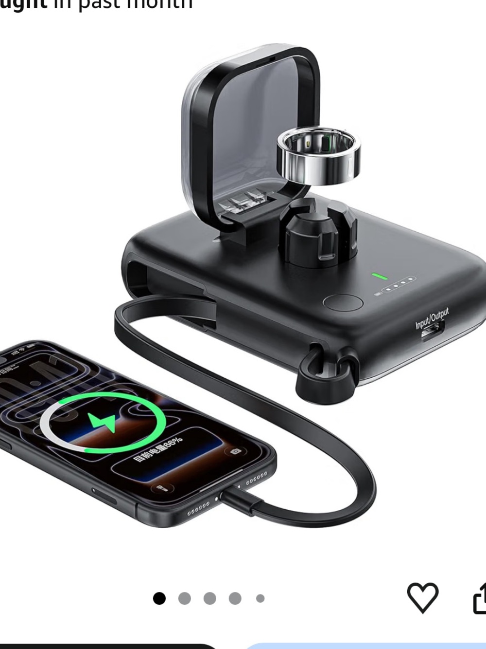 Charging case for Oura Ring 4